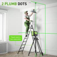 Nivel Laser Huepar 9211G Con Líneas Verdes Y Puntos Profesionales 180 Grados Auto-Nivelado Herramientas De Diagnóstico De 2 Líneas Y 2 Puntos - details 2