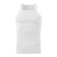 Nueva Moda Camiseta Deportiva Para Hombre Color Sólido Cuello Redondo Sin Mangas Para Gimnasio Ropa De Calle Casual Chaleco Fiesta Tallas S-5XL - details 8