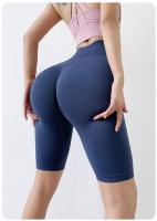 Shorts De Yoga Sin Costuras Cintura Alta Push up Leggings Elásticos Para Gimnasio Correr Ciclismo Transpirables Para Mujer - details 9