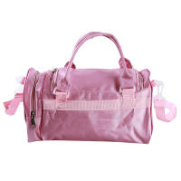 Bolso De Baile Para Niñas En Rosa Con Encaje Bolsa Cruzada Con Bordado De Nombre Para Clase De Ballet Suave Malla Cierre De Cremallera Capacidad Bajo 20 Litros - details 4