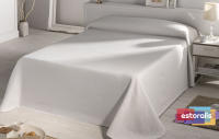 Colcha Tejido Jacquard ESTORALIS | Moderno Diseño Verano | Protector Cama PUNTOS - details 0