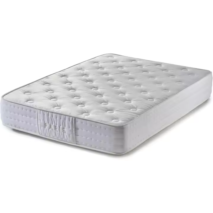 Imperial Confort Paris - Colchón Viscoelástico de fibras naturales - Transpirable y doble cara (invierno/verano) - Grosor 25 cm - 150x190 - 1