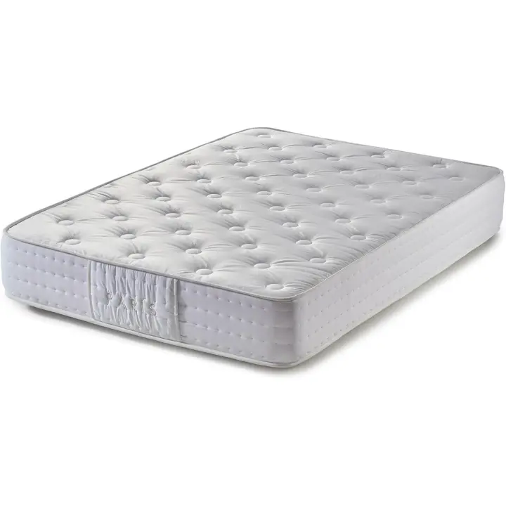 Imperial Confort Paris - Colchón Viscoelástico de fibras naturales - Transpirable y doble cara (invierno/verano) - Grosor 25 cm - 150x190 - 1