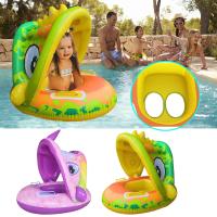 Flotador De Bebé Para Natación Con Canopy Desmontable Inflable Para Piscina Juguete De Baño Para Niños De 0 a 6 Años - details 0
