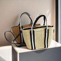 Señora Tote Verano Playa Rayas Correa hombre Bolsa de ratán de DOT de gran capacidad Bolso - details 4