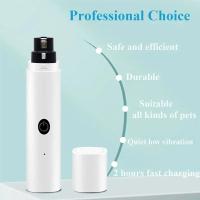 Cortauñas Eléctrico Para Perros Y Gatos Recargable USB Con Luz LED Para Mascotas Ruido Bajo Herramientas De Aseo De Pies - details 3