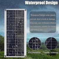 El panel solar de 300W 12V, equipo del panel solar, equipo del cargador de batería con el regulador solar de la carga 60A para RV - details 0