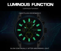 Reloj De Pulsera Deportivo Militar Para Hombre MEGIR Resistente Al Agua Con Correa De Silicona Azul Lujo Marca Top Mano Luminosa - details 6