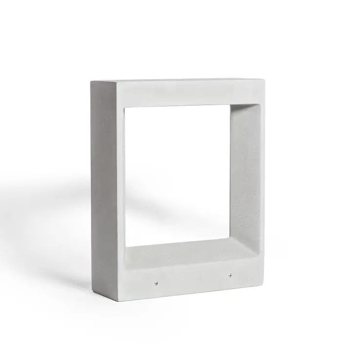 Ledkia Baliza Exterior LED Regulable 8W Cemento Arvene 35 cm Gris Piedra - 1