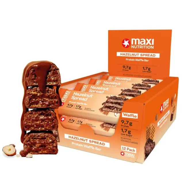 Maxi Nutrition Barrita de Proteína con Hazelnut Spread, 12 unidades, Alto contenido de Proteína, Bajas en Azúcar - 1