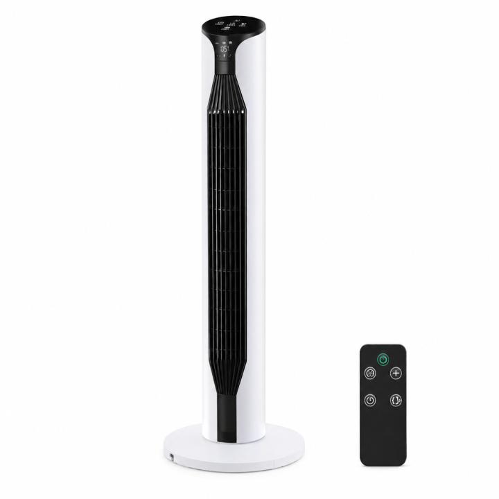 Extrastar - Ventilador torre vertical 36" sin aspas, oscilación 70°, modo sueño silencioso y pantalla digital táctil… — oferta en Miravia