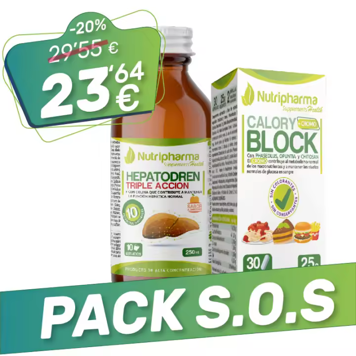 Pack S.O.S | Hepatodren y CaloryBlock | Tus aliados en momentos de Emergencia - 1