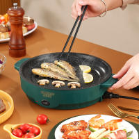Multi Cocina Eléctrica 220V Sartén De Frying No Adhiere Para Barbacoa Pescado Carne Huevo Máquina De Cocinar En Casa - details 4