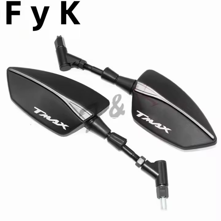 Espejos Ajustables Traseros Para Yamaha T-MAX TMAX 530 560 SX DX TMAX530 TMAX560 XP530 Tech MAX De Alta Calidad Material ABS Eje De Acero Espejo De Vidrio - 1