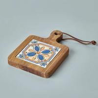 Tappetizes De Madera Estilo Japonés Creativos Antideslizantes Con Patrón Artístico Delineado Delicado Para Bebidas Tamaño Approx 10x10cm - details 11