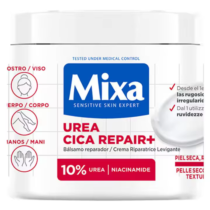MIXA | Crema corporal y/o loción corporal de Urea Cica Repair+ para piel muy seca. - 1