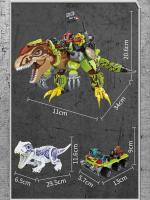 Bloques De Construcción Dinosaurio Jurassic Adventure Team Escena De Dinosaurios Rompecabezas Modelo Juguete Regalo Para Niños Y Adultos - details 1