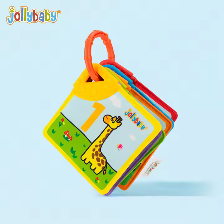 Tarjetas cognitivas en blanco y negro de Jollybaby para bebés recién nacidos de 0 a 3 años, educación temprana, iluminación, libro de tela cognitivo, tarjeta de juguete para bebé - 1