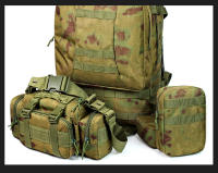 Mochila táctica de camping de gran capacidad con hebilla de color a juego, de tela Oxford, para exteriores, de camuflaje militar, para montañismo - details 23