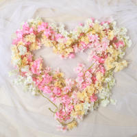 Guirnalda De Flores Artificiales De Cerezo 180cm Para Decoración De Boda Y Hogar Silken Artificial Cherry Blossom Vine Centros De Mesa - details 0