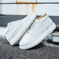 Botas De Caza FLYLAND Para Hombre Casual Hechas a Mano De Cuero Ligeros Antideslizantes Zapatillas Con Cordones - details 1