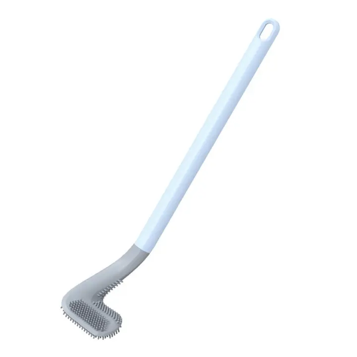 Cepillo De Golf Para Inodoro Con Mango Largo Herramienta De Limpieza Del Baño Material PP Sin Esquinas Muertas Herramienta Doméstica Para El Cuidado Del Inodoro - 1