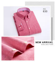 Camisa Casual Para Hombre De Algodón Oxford Con Rayas Y Bolsillo En Soltero Cuello Botón Manga Larga Ajustada Y Cómoda En Colores Variados - details 11