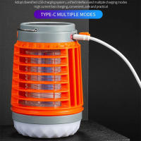 Lámpara Portátil LED Recargable Solar Con Repelente De Mosquitos Para Camping Luz Exterior USB Para Senderismo Pesca Correr Trabajo Emergencias - details 4
