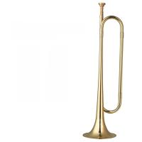 Bugle De Cobre Con Plata De Oro Y Boquilla Para Principiantes (18.7 Pulgadas) Instrumento Musical De Corneta De Caballería - details 5