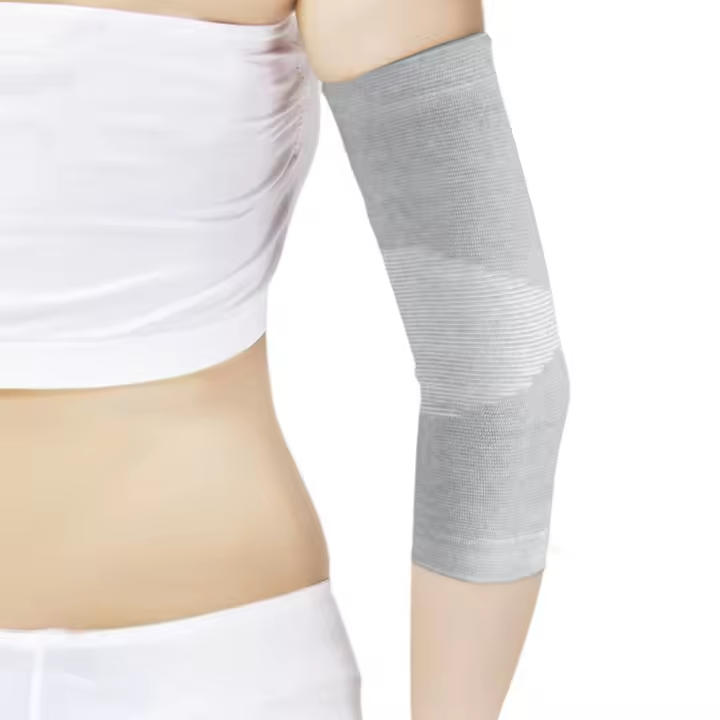 Codera de compresión de carbón de bambú para hombres y mujeres, ideal para tendinitis, tenis, baloncesto, alivio del dolor articular, golfistas, levantamiento de pesas y estabilizador deportivo. Talla única (un par). - 1