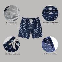 Traje de baño para hombre, de secado rápido, con forro de malla, por encima de la rodilla, trajes de baño(L) - details 2