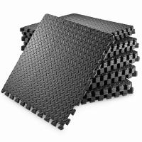 Fitness Puzzle para Suelos de Gimnasio 12mm 18PCS Set de Protección Goma Espuma Losas Caucho para Máquinas de Deporte, Alfombrilla Protector Expandible Tatami Tapiz Alfombra Colchonetas Pesas Gym - details 1