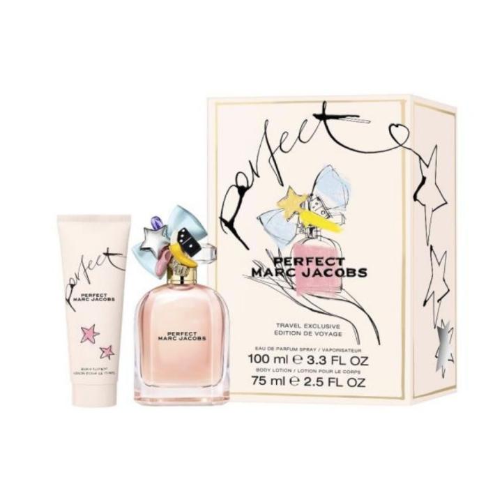 Marc Jacobs - Perfect Set de regalo mujer Eau de Parfum 100 Ml. + Loción Corporal 75 Ml. | Estuche regalo para mujer… — oferta en Miravia