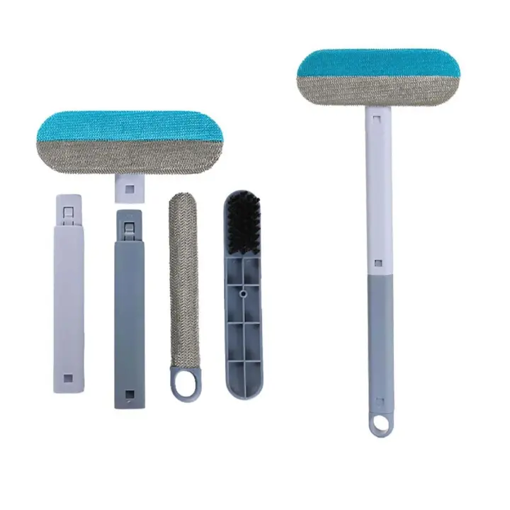 Cepillo Multifuncional Para Pelos De Mascotas Con Mango Largo Herramienta De Limpieza De Ventanas Para Gatos Y Perros - 1