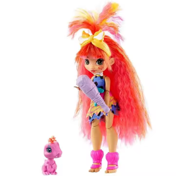 Cave Club Muñeca Emberly con Mascota Mattel - 1