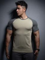Camiseta De Compresión Para Hombre Verano Manga Corta Fitness Running Deporte Gimnasio Casual Alta Calidad Ropa Transpirable Y De Secado Rápido - details 8