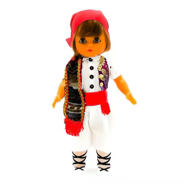 Muñeca regional Alicantino Folk Artesanía original colección 35 cm.vestido típico Alicante, fabricada en España - 1