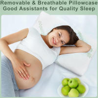 Almohada De Memoria De Bambú Con Cubierta Desmontable Y Cierre De Botón Para El Cuello Diseño Ergonómico JAF022 - details 2