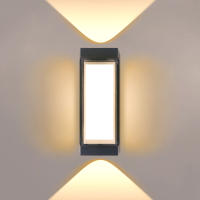 Lámpara De Pared LED Interior ABS Negra Moda Sencilla Iluminación Interior Para Dormitorio Sala De Estar Pasillo Luz De Techo - details 1