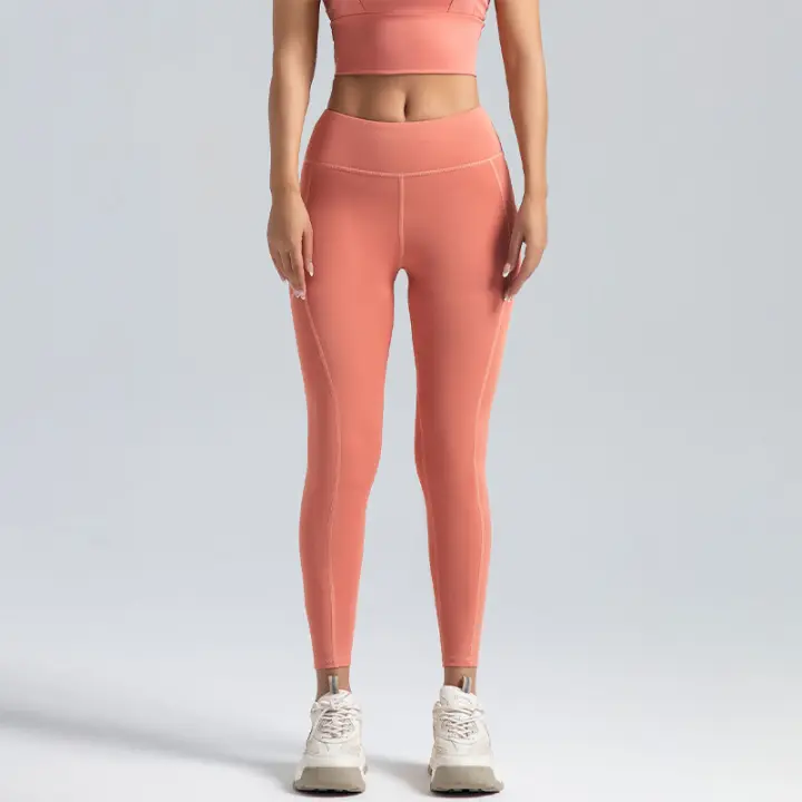 Pantalones deportivos y de fitness, pantalones color melalgodón, Mallas elásticaspara Correr, Elevación de cadera, High Belt, control del medio ambiente, pantalones de yoga - 1