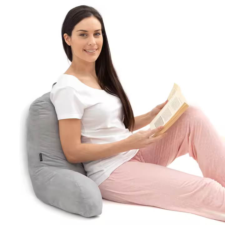 InnovaGoods Cojin de Lectura con Apoyabrazos Huglow, para Sofa, Cama y Alfombra, cojin Lumbar de Lectura con asa de Transporte, Ergonómico, previene molestias y Dolores - 1
