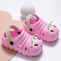 Zapatillas De Jardín Para Niños 2024 Dibujos Animados Caterpillar Playa Sandalias Verano Calzado Infantil De Alta Calidad Flip Flops Unisex Talla Ajustable Para Edad 3-6 Años - details 1