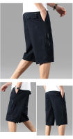Clásicos Shorts De Cargo Para Hombre Con Bolsillo De Cierre De Cremallera Estilo Casual De Pierna Larga Algodón Trabajo Ropa Para Hombre - details 2
