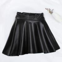 Falda Corta De Cuero Sintético Para Mujer Cintura Alta Elástica Estilo Streetwear Adecuada Para Trabajo Y Club Nocturno - details 3
