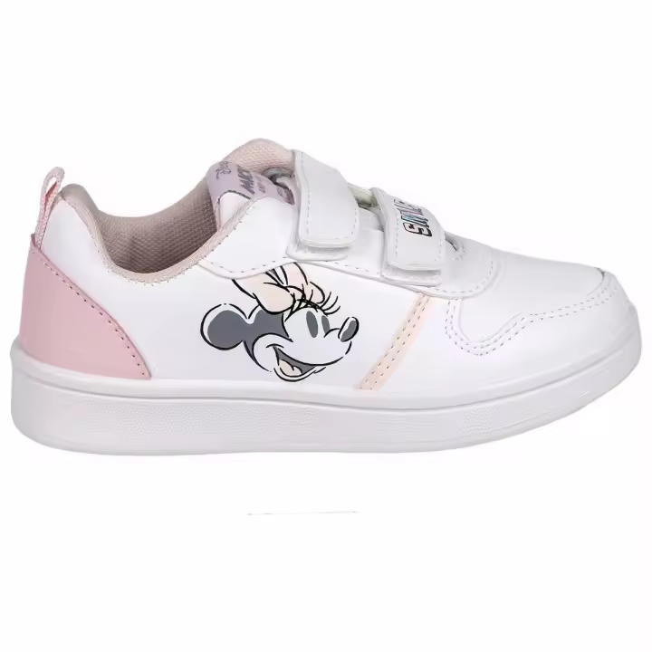 Zapatillas Deportivas Infantiles Minnie Mouse Velcro Blanco - 1