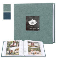 Álbum De Fotos De 6 Pulgadas Con Cubierta De Lino 200/300 Hojas Interiores Escriptorios Para La Colección De Fotos De Crecimiento De Niños - details 6