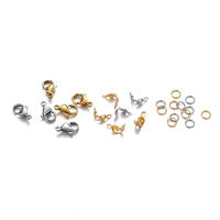 80Pcs/Set Broches De Langosta De Acero Inoxidable Para DIY Pulseras Collares Cadenas De Joyería Conexión De Anillos Saltarines Y Cierres De Bola - details 3
