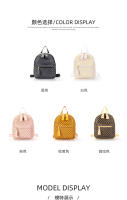 Mochila Versátil Para Mujeres 2024 Con Impresión De Polka Dots Mini Mochila Fresca Y Dulce Material PU Con Funda De Poliéster - details 7