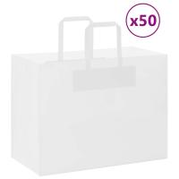vidaXL Bolsas de papel kraft con asas 50 uds 32x17x25 cm en color Rosa/Marrón/Amarillo y más - details 5