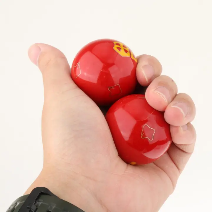 2Pcs Balones De Masaje Para Manos Con Caja De Almacenamiento Fitness Duraderos Juguete De Ejercicio Chino Para Niños Y Ancianos - 1